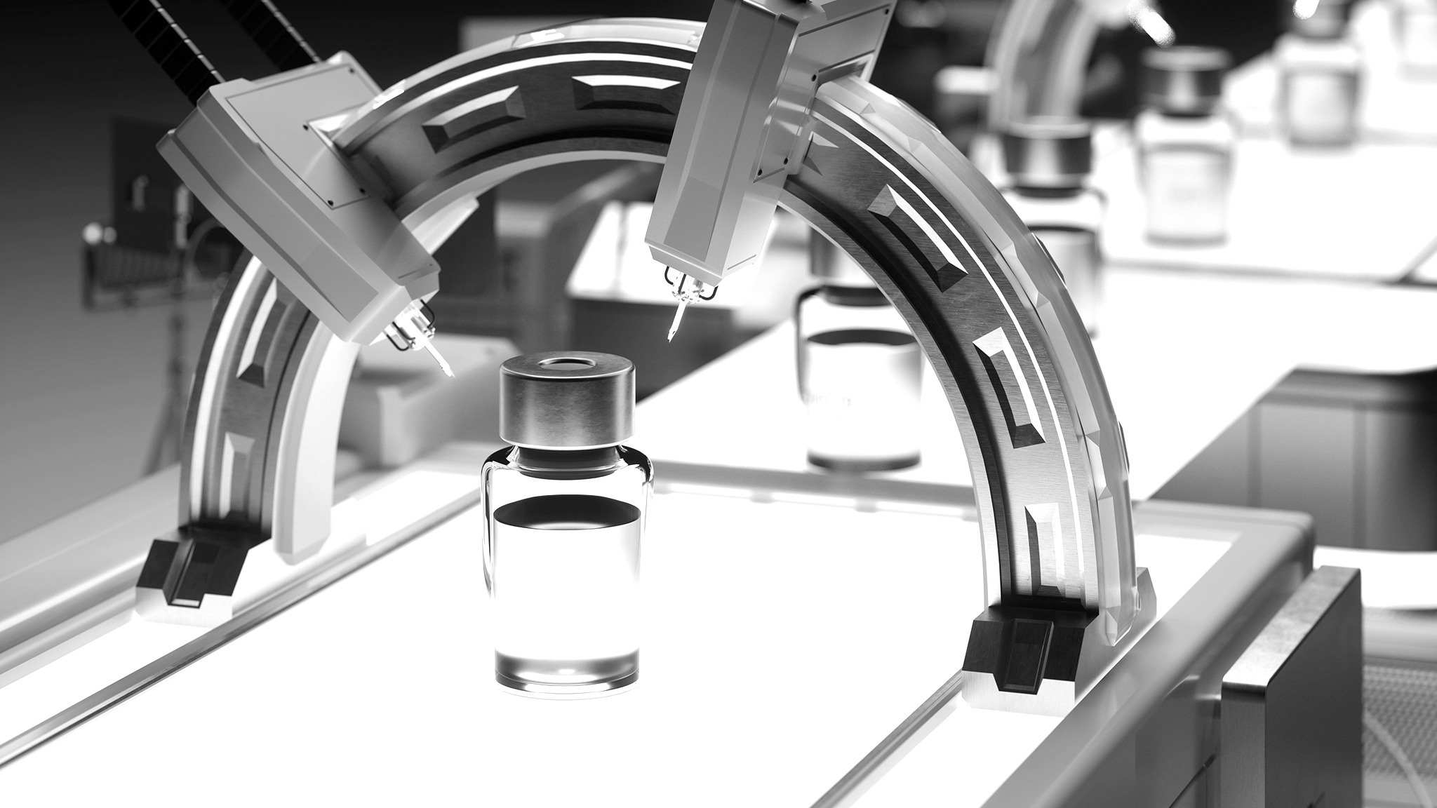 Robotic vaccine production line